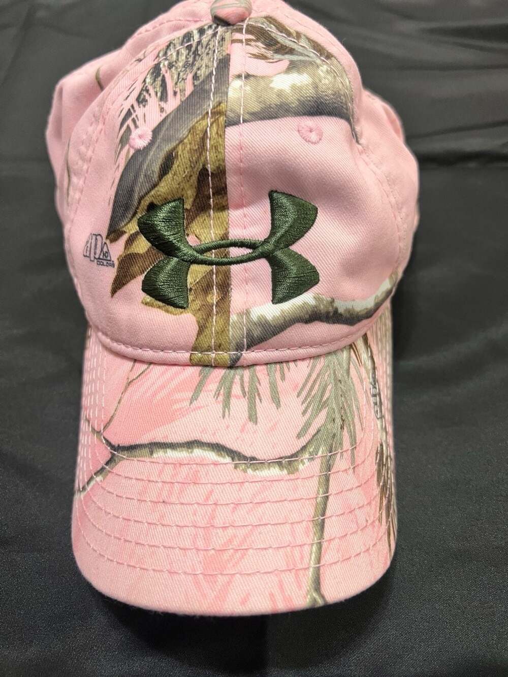 Under Armour Womens Pink Camo Cap Hat Logo Adjustable Baseball Hat Snapback